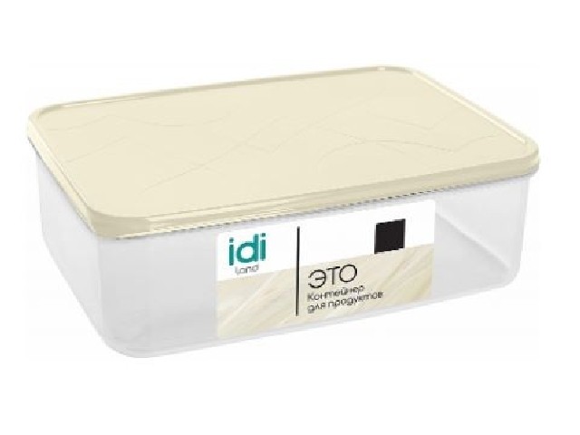 Контейнер для продуктов Modena прямоугольный 1,5л с гибкой крышкой (светло-бежевый)